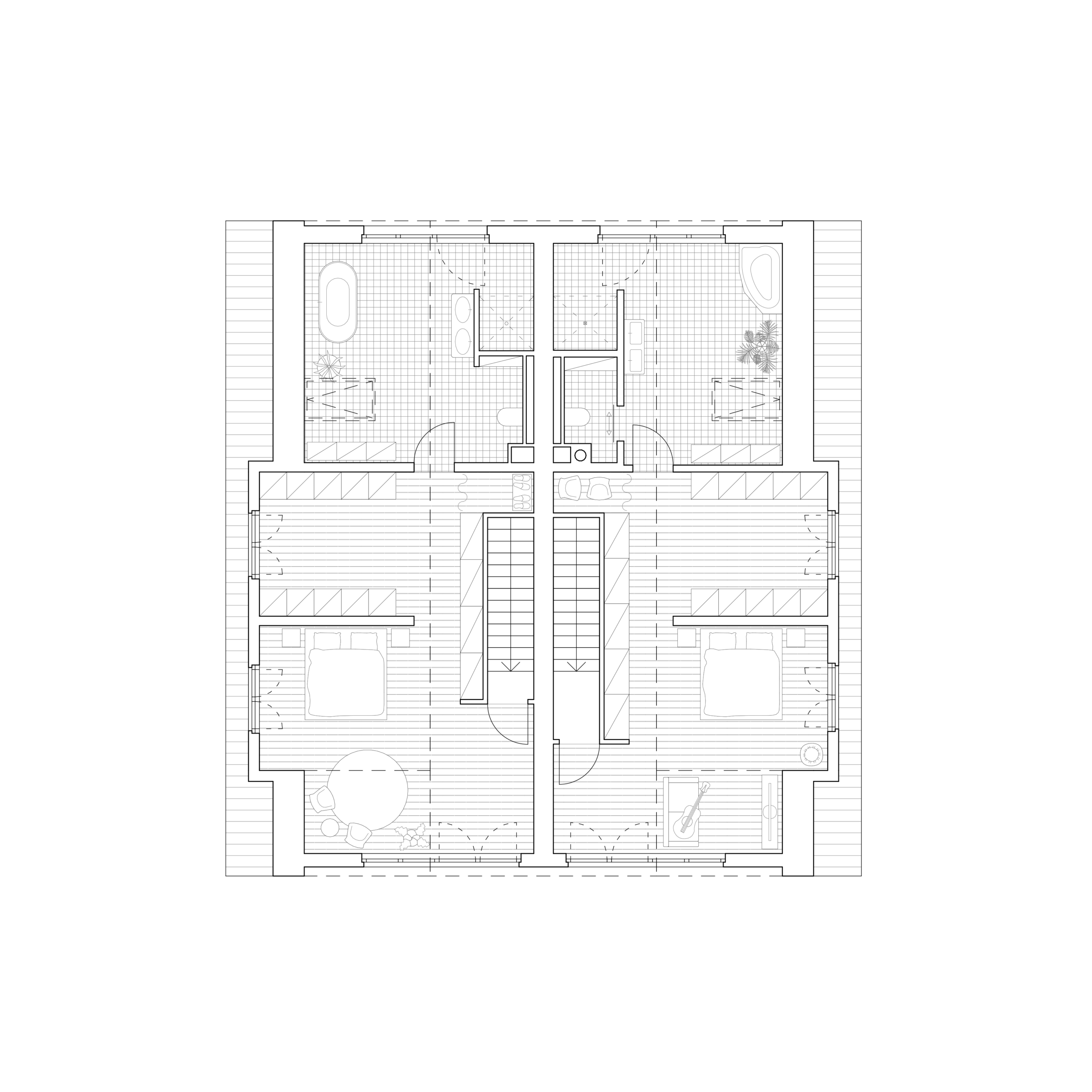 Grundriss vom Dachgeschoss von Hir17